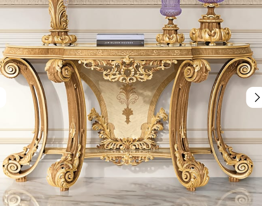Luxury console mirror with elegant modern frame for stylish home décor