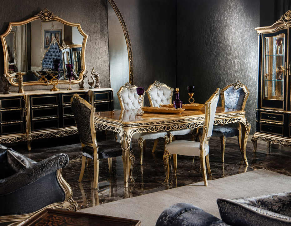 Classic Royal dining set with luxury dining table and chairs