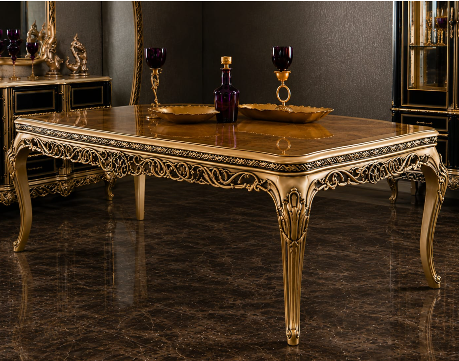 Classic Royal dining set with luxury dining table and chairs