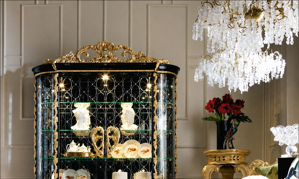 Elegant Elite Showcase with Stylish Display and Storage Design