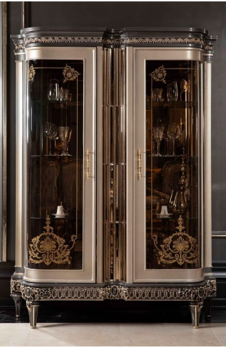 Luxury Crown Showcase for Elegant Home Display and Storage