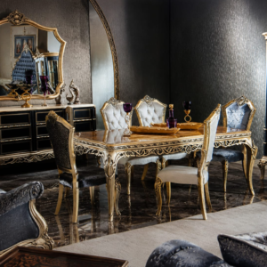 Classic Royal dining set with luxury dining table and chairs