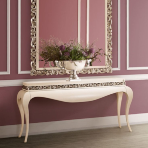 Elegant Crown console mirror